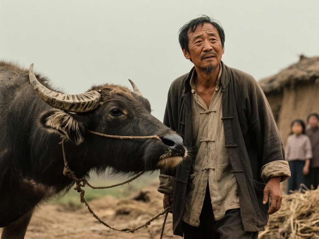 《活着》通过福贵一生的经历，展现了生命的无常。福贵