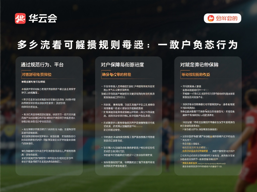 华体会规则 (华体会规则详解:新手必知的平台使用指南) 很多人可能会觉得,规则只是一些枯燥的条文,但实际上